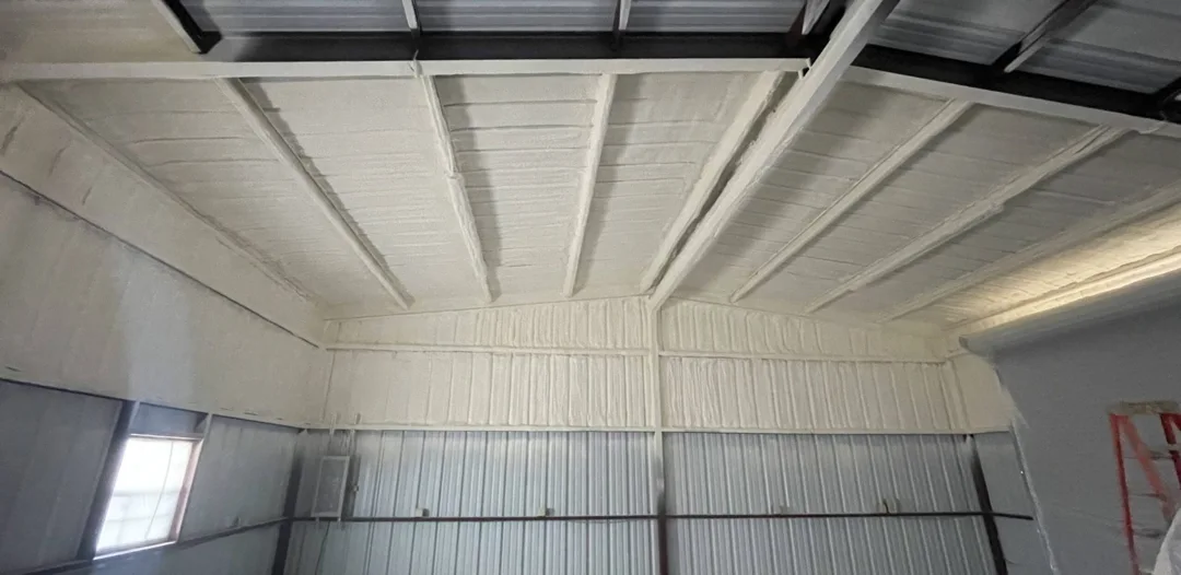 spray foam insulation in metal buildings