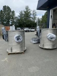 custom fabricated lift station by northern industrial solutions
